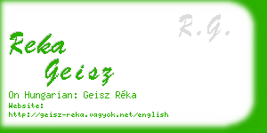 reka geisz business card